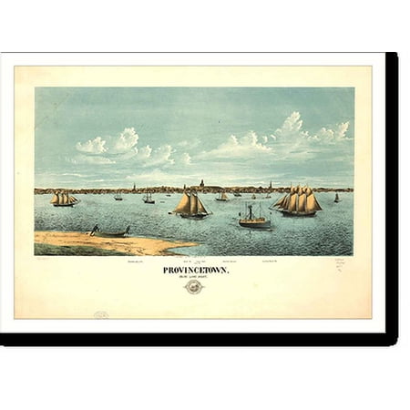 Historic Print, MA Provincetown 1877, 16" x 20"
