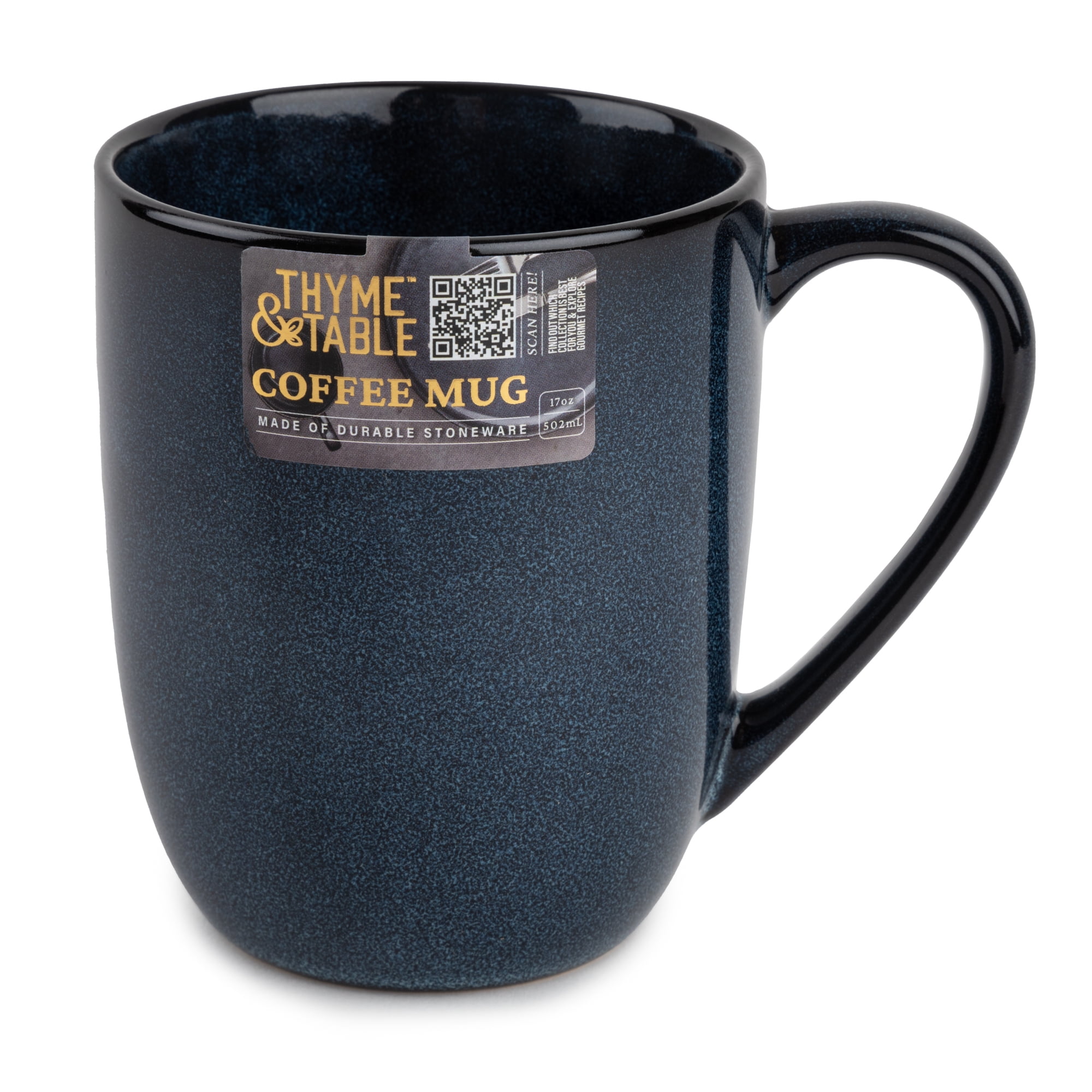 (2 pack) Thyme & Table 17 fl oz Atlantic Blue Stoneware Mug