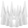thumbnail image 2 of 15pcs Foams Cone Models Diy Christmas Tree Making Models Diy Foams Cones Hand Made Crafts Supplies, 2 of 6