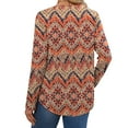 thumbnail image 5 of Ronuti Womens Plus Size Tops Fall Long Sleeve Shirts Crew Neck Casual Loose Tunic Blouses, 5 of 7