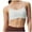 White, variant on Women's Fixed Strappy Bare Sports Bra Back Elasticated Yoga Top Detachable Fitness Tank Top Nursing Bra, Size S-XL