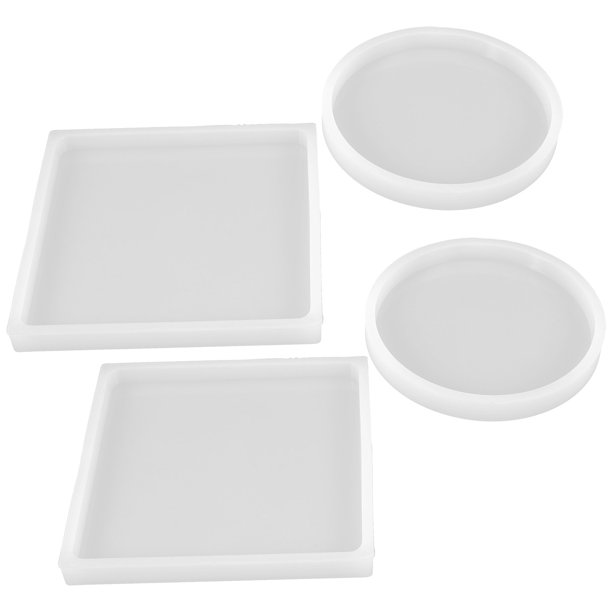 BESTYASH 4Ud De Resina Epoxy Para Posavasos Kit Reutilizable Para Trabajos Creativos