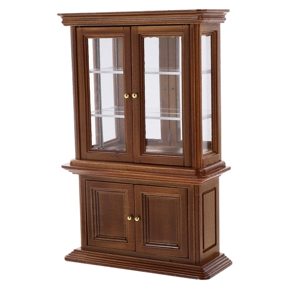 unbranded Doll House Miniature Furniture Miniature Bookshelf Cabinet Model Mini House Furniture Accessory (1:12 Scale)