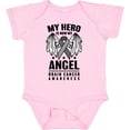 thumbnail image 3 of Inktastic My Hero is Now My Angel Brain Cancer Awareness Boys or Girls Baby Bodysuit, 3 of 5