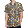 thumbnail image 4 of High Quality Hawaiian Shirts for Men Short Sleeve Aloha Beach Shirt Floral Summer Casual Button Down Shirts Blouses E9S2PK, 4 of 7