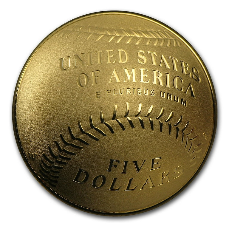 2014-W Gold $5 Commem Baseball HOF Proof (w/Box & COA)