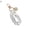 2, variant on Naierhg Keyring Anti-scratching Portable Wide Application Charm Key Chain Car Key Ring Pendant for Handbags
