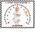 thumbnail image 1 of Manta Baby Milestone Gicoherero con forma de coche de carreras, 102 x 127 cm, 1 of 6
