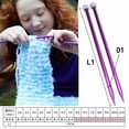 thumbnail image 4 of Farfi 2 Pcs Aluminum Single Point Knitting Needles Pins Straight DIY Weaving Tool (4.5 mm), 4 of 13