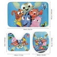 thumbnail image 3 of Finding Nemo 4 Piece Shower Curtain Set with Non-Slip Rugs, Toilet Lid Cover and Bath Mat, Cartoon Bathroom Decor Waterproof Shower Curtain with 12 Hooks, 72 x 72inch, 3 of 8