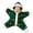 Green, variant on Baby Boys Girls Elf Hooded Fleece Jumpsuit, Full Body Plush Jumpsuit with Belt Details, Soft Warm Winter Jumpsuit for Infant Christmas Holiday Outfit (Mint Green, 3 Months)