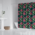 thumbnail image 2 of Pioneer Flower Floral Print Pattern Shower Curtain 72”x72", Bathroom Decorative Shower Curtain Set with 12 Hooks, Waterproof Washable, 2 of 6
