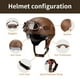 thumbnail image 3 of Medio casco de moto Lutcaut, estilo alemán, piel, color marrón, 3 of 6