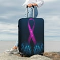 thumbnail image 7 of Fuzoiu Two Human Hands are Holds Pink Ribbon Awareness Print Suitcase Cover,Washable Luggage Covers for Suitcase,Elastic Luggage Protector Cover,Scratch Resistant Travel Suitcase Covers-Small, 7 of 7