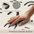 thumbnail image 6 of ODIKA 2'x3' Black Cream Abstract Geometric Modern Washable Accent Rug Contemporary Minimalist Scattered Motif Design for Bedroom, Nursery, RV, Pet Friendly, Bedside Mat, 6 of 7