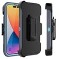 thumbnail image 2 of Apple iPhone 14, 14 Pro, 14 Plus, 14 Pro Max Case, Heavy Duty Rugged Defender Case with [Belt Clip Holster], Shockproof Full Body Protection Kickstand Cover, Gray, 2 of 8