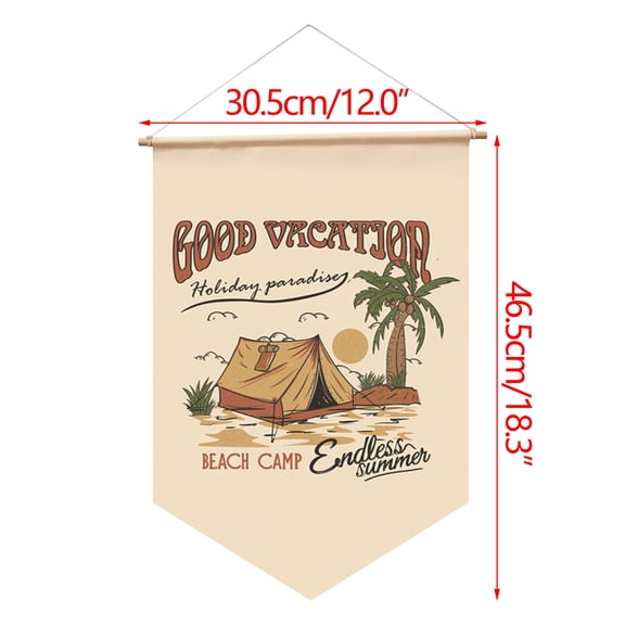 Blasgw Summer Camping Decorations - Outdoor Camp Flag String with Hanging Banners - Ideal Camping Supplies for Festive Outdoor Events B
