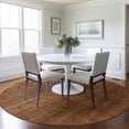 thumbnail image 2 of Addison Rugs Chantille Indoor/Outdoor Transitional Striped Paprika Washable Round Rug, 8' x 8', 2 of 5