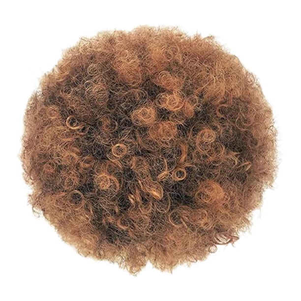 Pelucas cortas africanas de 8 pulgadas para mujer, moño de pelo Afro Puff para eventos, viajes, compras 1BT30