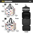 thumbnail image 3 of Travel Toiletry Bag with Metal Hook Large Capacity Cosmetic Bag Toiletry Bags for Travel, Gym, Camping Colorful Umbrellas Pattern, 3 of 9