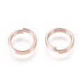 304 Stainless Steel Split Rings Double Loops Jump Rings Rose Gold ...