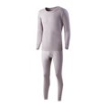 thumbnail image 1 of Chemises à Manches Longues pour Hommes Chemises à Manches Longues pour Hommes Coton Uni Coton Mince Col Rond Manches Longues sous-Vêtements Pantalon Ensemble, 1 of 8