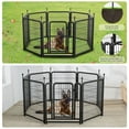 thumbnail image 7 of Pefilos Dog Playpen for Indoor, Yard, RV Camping, 31.7" 8 Panels Dog Fence for Puppy and Small Dogs, Outdoor Foldable Pet Exercise Pen, Black, 7 of 7