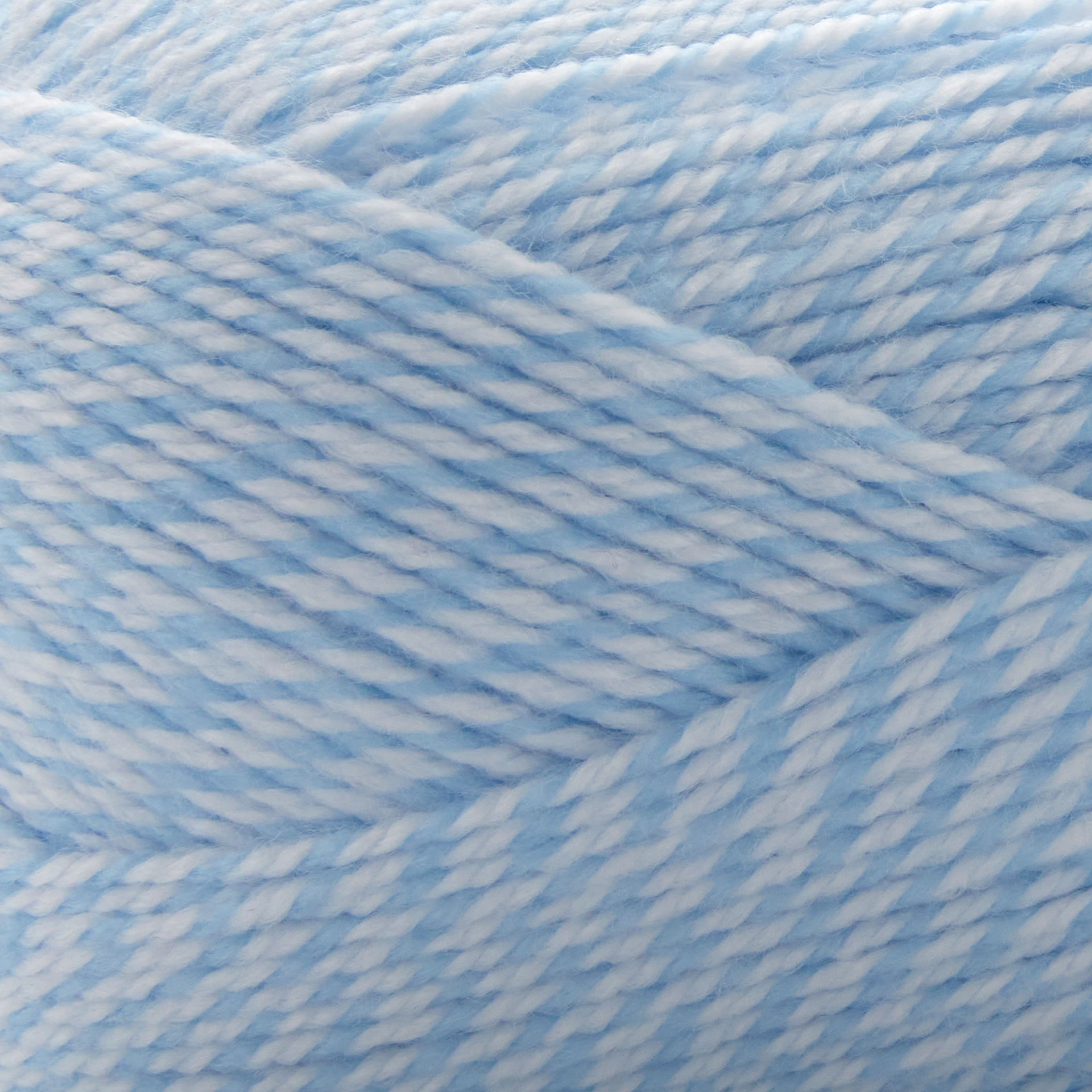 Loops & Threads Blue Marl Delicate DK Yarn - Light Weight Yarn for Knitting, Crochet, Weaving, Arts & Crafts, 15 Pack