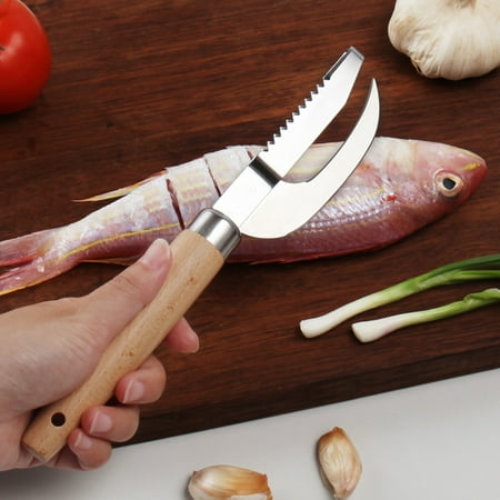 

HongHeng Clearance Under $2.00 Stainless Steel Fish Knife 2-in-1 Kitchen Gadgets Maw Knife Multifunctional Knife Maw Knife Multifunctional Knife