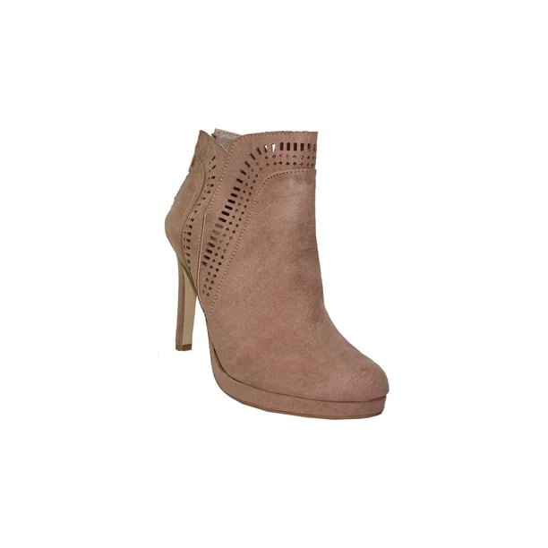 BOTIN CASUAL VESTIR LEON MUJER DAMA TEKA BEIGE GAMUZA 6006 LEON 6006p