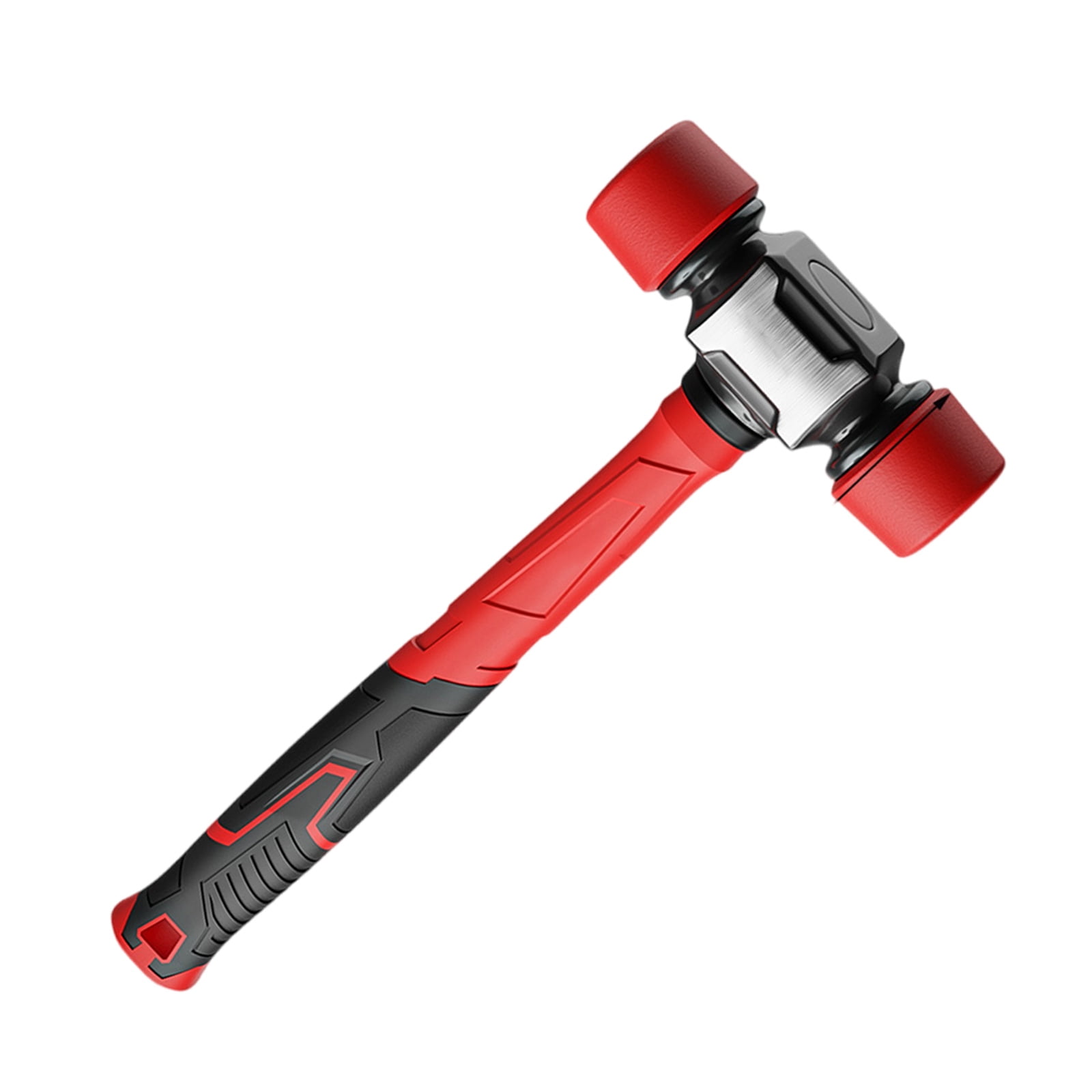 Heavy Duty Rubber Head Mallets Fibre Glass Anti Slip Handle Hammer For Flooring Installation Camping Gear Crafts