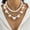 01 Gold Necklace 5474, variant on Stringed Pearls Pendant Necklace Fashion Alloy