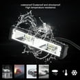 thumbnail image 4 of Work Lamp Car Auxiliary Light Bar Light Led Work Lamp Bar Work Light 6 Inches 16 LEDs Light Bar Beam Bulb Car Auxiliary Work Lamp 12-24VBlack, 4 of 8
