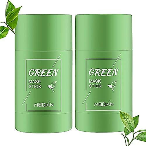 Green Mask Stick, Green Tea Cleansing Mask Stick Limpieza profunda Control de aceite Blackhead Remover, Green Stick-Green tea- Sincero Electrónica