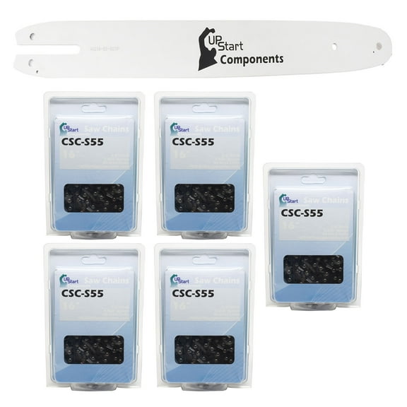 16-Inch Chainsaw Bar and 5 Chains Combo Replacement for Stihl HT 75 Pole Pruner