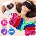 thumbnail image 2 of JilgTeok 2 Packs Sleep Eye Mask Padded Shade Cover Comfortable Blindfold Eyeshade for Men & Women Travel Sleeping Aid, 2 of 3