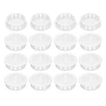 Uxcell 20Pcs 35mm/1.4in Air Vents Round Soffit Vents, White Soffit Vent Cover for Bathroom