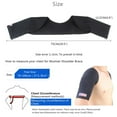 thumbnail image 2 of Esquirla Double Shoulder Brace Shoulder Guards Black for Shoulder Pain, Joint, 2 of 8