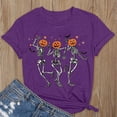 thumbnail image 2 of Womens Athletic Tops W Long Sleeve T Shirt Tee Workout Shirt Womens Summer Tops Running Shirts Layering Long Sleeve Women Tees Women Exercise Shirts Loose Fit Tee Purple XXL, 2 of 4