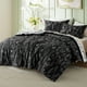 thumbnail image 2 of Juego de edredón Bedsure de tamaño completo negro con estampado floral, 2 of 7