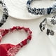 thumbnail image 3 of 4 diademas de moda, diademas de gasa, bandanas para mujeres, diademas bohemias, bandanas elásticas, envoltura para la cabeza, bufanda triangular para el cabello, accesorios para el cabello de moda, 3 of 6
