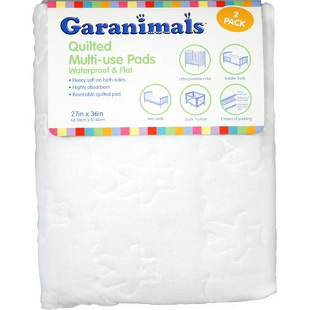 Garanimals Fleecey Soft Multi-Use Pads with Waterproof Barrier Super Value Pack! 2 Pack