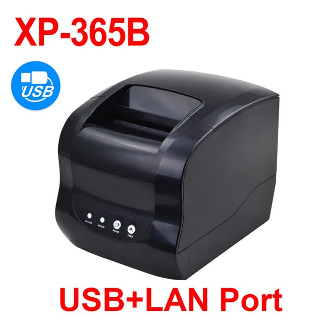 Impresora de etiquetas térmicas Xprinter de 80 mm o 58 mm Impresora de etiquetas de código de barras de 2,3 pulgadas Impresora de recibos Bluetooth LAN/Bluetooth/USB Tan Jianjun unisex