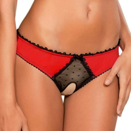 Hamky Womens Underwear Cotton Underwear Women Lingerie G-string Briefs Underwear Panties T string Thongs Seamless Underwear Lace Underwear Red S