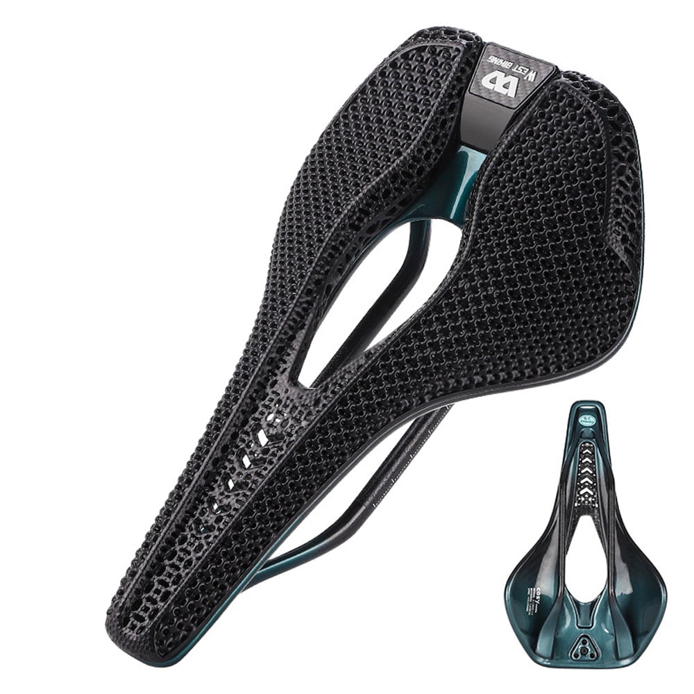 Selle de vélo en fibre de carbone imprimée en 3D, antidérapante, absorbant les chocs, 150g, 250x150mm, unisexe, toutes saisons, fournisseur chinois