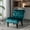 Teal, variant on Mid Century Accent Living Room Chair, Velvet Lounge Chair with Tufted Button High-Back, Ergonomics Comfy Single Leisure Sofa Chair Reading Chair with Rubber Legs for Living Room Bedroom, Teal