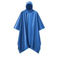 thumbnail image 1 of MIASHUI Poncho de Pluie pour Adultes Léger Imperméable Imperméable pour Hommes Femmes Camping Randonnée Pêche, Bleu, Taille Unique, 1 of 2