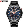thumbnail image 2 of Curren 8275 Men's Steel Belt Fake Three-Eye Sports Watch Men's Watch Fashion Casual Watch, 2 of 5
