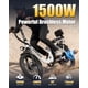 thumbnail image 2 of SUNTIBYE SE1 Bicicleta Eléctrica de Montaña Plegable para Adultos, Motor de 1000W, 28MPH, Batería de 48V 15Ah, E Bike de Llanta Ancha de 20", UL2849, Blanca, 2 of 6