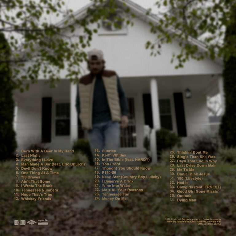Morgan Wallen - One Thing at a Time - 3 LP - Country Vinyl Morgan Wallen - One Thing at a Time - 3 LP - Country Vinyl